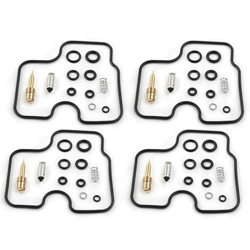 Kit carburador CB400SF NC31 con asiento y aguja flotante para motos Honda 4 juegos