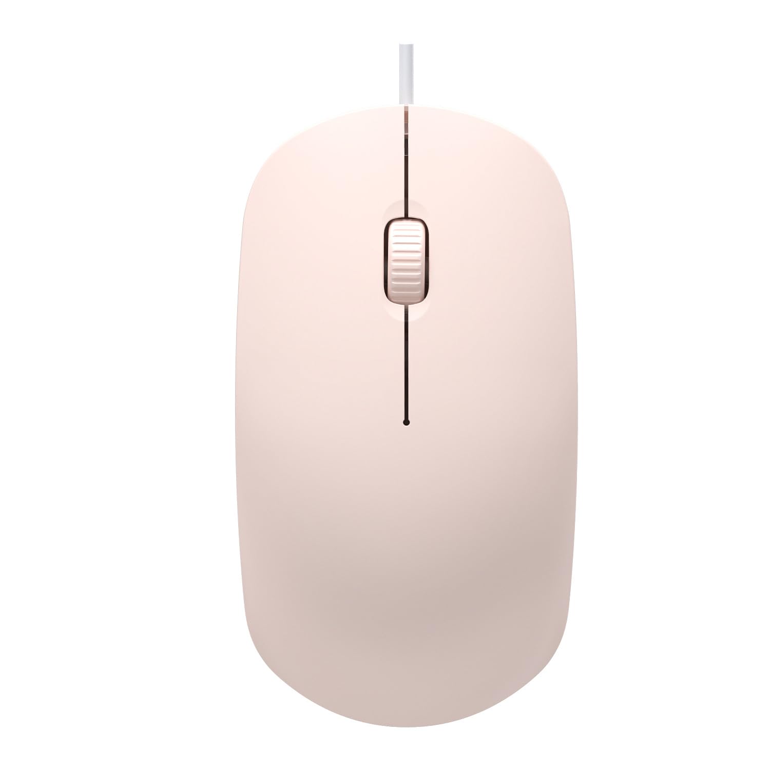 Silent USB Wired Mouse - 3-Button Ergonomic Computer Mouse with Precise Optical Design Scrolling Wheel - Plug and