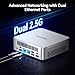 GEEKOM XT1 Mega AI Mini PC,14th Gen Intel Core Ultra U9-185H Processor (16C/22T,up to 5.1 GHz),32GB DDR5 2TB PCIe Gen4 SSD,Mini Desktop Computers Windows 11 Pro,WiFi 7/BT 5.4/Dual 2.5G LAN/USB4.0/8K