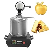 Horno de fusión eléctrico con control de temperatura de 220 V, 1150 ℃, kit de horno de fusión de joyas de metal mejorado con pantalla digital aplicable a aluminio, cobre (1500 W)