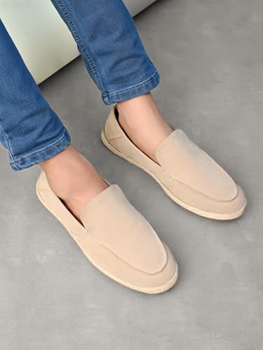 Image of Prolific Men's Suede Causal Loafer Shoes | Espadrilles | Lighweight Slip-On's | Soft Cushioned Insole | Stylish & Comfortable | Lightweight Shoes for Men, Designed for All Seasons