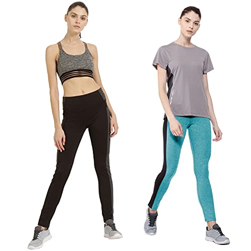 Image of CHKOKKO Women's High Rise Yoga Track Pants Stretchable Sports Tight