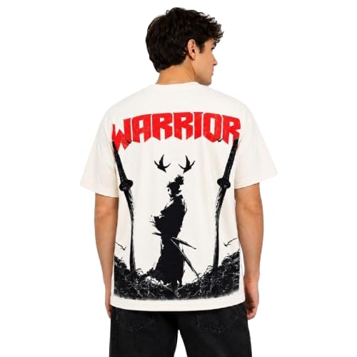 Image of Anime Printed Oversized Cotton Casual Round Neck T-Shirt for Men and Boys | Sharp, Eren yeagear & Mikasa akerman Japanese Streetwear Aesthetics