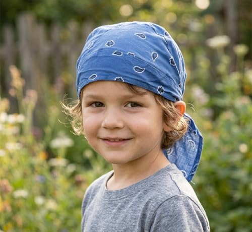 EMMEBi bandana baby kinder mädchen baumwolle (Königlich)