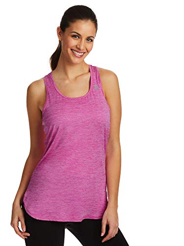 Regata feminina Reebok para corrida e treino – Camiseta de exercício com costas nadador e desempenho