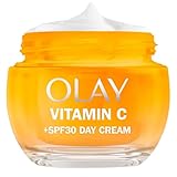 Olay Vitamin C Face Moisturiser Day Cream SPF 30, Niacinamide Brightening Skincare: Anti-Dark Spot, Evens, Hydrates, Non-Greasy, Non-Sticky with Sunscreen for a Healthy Glow, 50ml