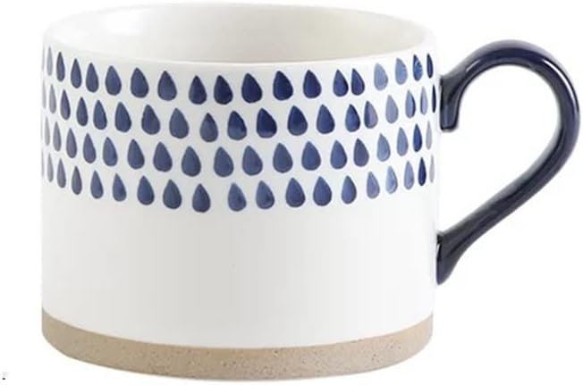 Ceramic Mugs Hand-painted Coffee Cups For Home Office Shop Party Tea Milk Handle Drinkware(D)