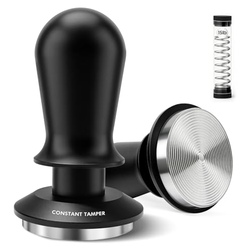 PHILORN 51mm Coffee Tamper Espresso Spring Loaded Tamper with Ripple Base