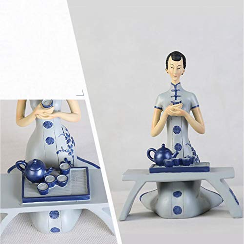 El mejor review de Muebles de Cocina estilo moderno - solo los mejores. 28 Cheongsam Instrumento Musical Clásico Damas Decoración Sala de Estar Mueble de TV Entrada Decoración Suave Artesanías (Tamaño: 278.4CM) ()