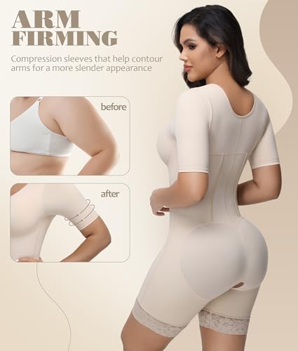Image of M MYODRESS Fajas Colombianas Moldeadoras Shapewear for Women Faja Body Shaper Tummy Control Post Surgery Compression Garment