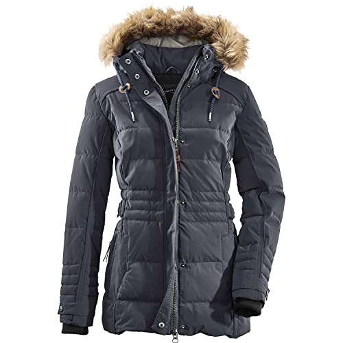 G.I.G.A. DX Women's Chaqueta informal y funcional con estilo plumífero y capucha con cremallera Oiva, doce de la noche, 34, 34490-000