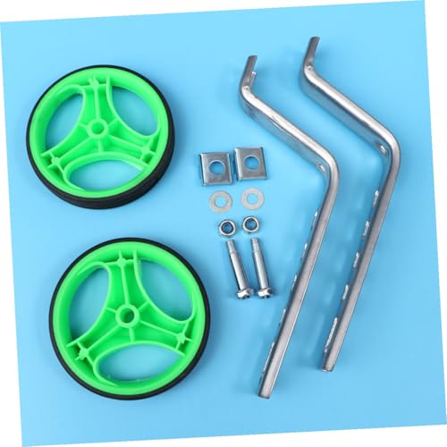 Ruedas de entrenamiento Homoyoyo para bicicleta 12-20 pulgadas ruedas auxiliares de equilibrio con soporte silencioso, estabilizadores verdes para niños y ciclismo principiante miniatura 6