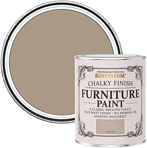 Rust-Oleum AMZ0012 Chalky Finish Furniture Paint - Antique White - 750ml