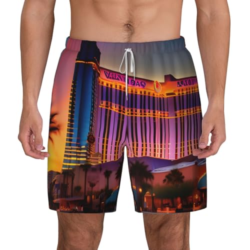 Short de bain respirant Las Vegas Sunset léger pour le sport de plage