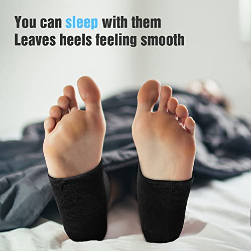 Codream Moisturizing Heel Gel Socks: Heal Dry Cracked Heel Treatment Overnight Pedicure Foot Spa Sock | 2 Pairs Soft Silicone Moisturizer Sleeve To Repair Callus Rough Heel #TOP6