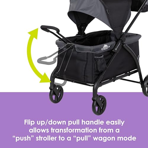 Image of Baby Trend Expedition LTE 2-in-1 Stroller Wagon, Madrid Black