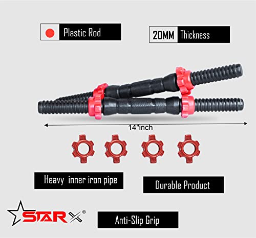 Image of StarX Home Gym 8KG Dumbbell Set With Acc & ConnectorRod Adjustable Dumbbell