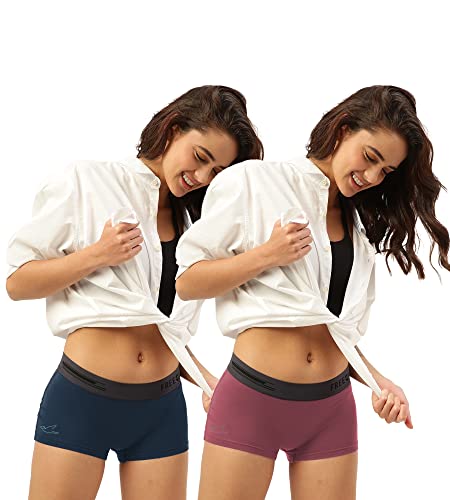 Image of Freecultr Women's Underwear Antibacterial Micromodal Airsoft | Boy Shorts | Ultra-Comfortable Sweat-Wicking & Skin-Friendly Fabric | No Irritation No Itching Stretchable & Breathable