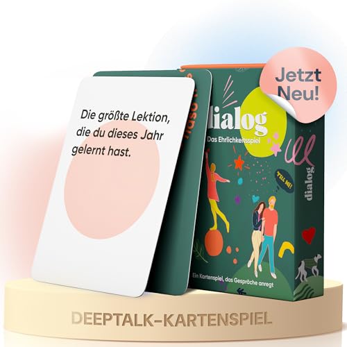 Dialog Fragen Kartenspiel für Paare, Familie, Freunde [80 Fragen von Psychologen empfohlen] Erzählt Euch mehr Übereinander - Partyspiel Paarzeit Deep Talk - Ab 2 Personen - Kennenlernspiel Erwachsene