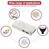 HCFEI Mini Amp 12 V, transformator LED, wtyczka euro, 6-krotny rozdzielacz, 3 i 4-cyfrowe złącze indukcyjne, kabel 3 x 2 m (12 V, 36 W)