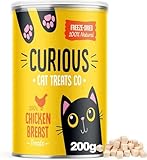200g Freeze Dried Chicken Cat Treats 100% Natural Chicken Breast Nibbles Allergen-Free & Hypoallergenic Cat Treat for Indoor & Outdoor Nutritious Treats Grain Free for Cats