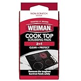 Weiman Cooktop Scrubbing Pads, 3 Count Scratch-Free Cleaning...