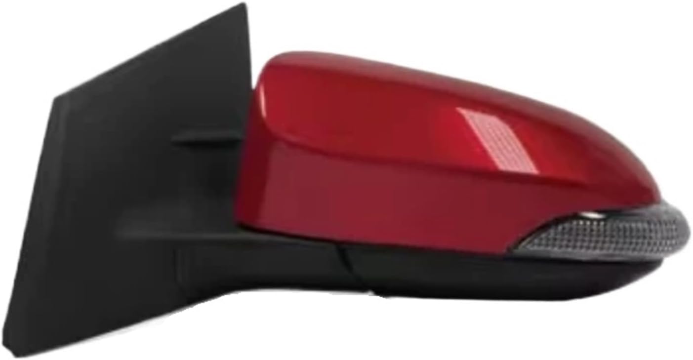 Car Rearview Mirror Assembly Accessories Auto Electric Mirror Adjustment Heated Turn Compatible For Toyota For Corolla 2014-2018(White Right 7Wire) (Red Right 7Wire)