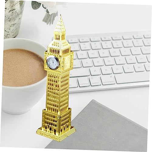 RORPOIR 1 Unidade Ornamento metálico relógio big ben de londres artesanato em metal relógio do big b