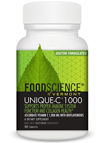 FoodScience of Vermont Unique-C 1,000 Tablets, 90 Count FoodScience of Vermont Unique-C 1,000 Tablets, 90 Count