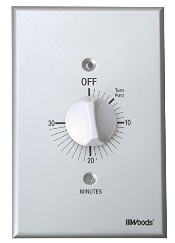 Woods 59716 In-Wall 30 Minute Spring Wound Timer, Grey/Gray #TOP2