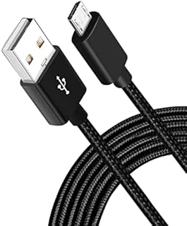 Micro USB Cable 3M, Long Micro USB Charger Cable, Android USB Charger Cable Nylon Braided, USB to Micro USB Cable Compatible With Samsung S7/ S6/ S5, ps4 controller charger USB cable, Kindle Fire,Sony