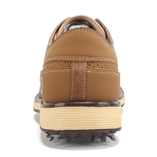 Image of Golf Shoes Men Spikes Classic Golf Footwears Male Walking Sneakers for Golfers Size 7-14