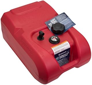 Attwood 8806LPG2 EPA and CARB Certified 6-Gallon Portable Marine Boat Fuel Tank with Gauge