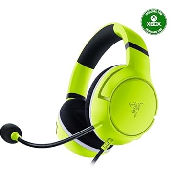 Razer Kaira X Wired Headset for Xbox Series X|S, Xbox One, PC, Mac & Mobile Devices: TriForce 50mm Drivers - HyperClear Cardioid Mic - Memory Foam Ear Cushions - On-Headset Controls - Electric Volt