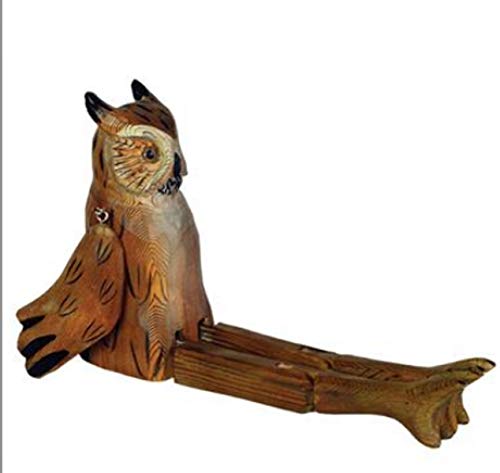 Whittled Woodland Owl Shelf Sitter