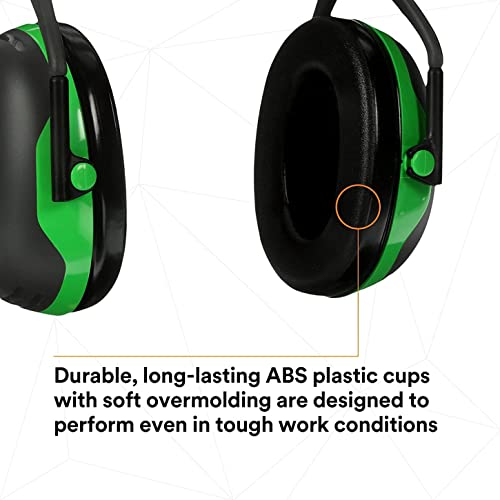3M Peltor X1A Over-The-Head Ear Muffs, Noise Protection, Nrr 22 Db, Construction, Manufacturing, Maintenance, Automotive, Woodworking,Green #TOP4