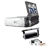RDD571BT mit Radioeinbaukit für Volkswagen T5 (Caravelle, Multivan, Transporter) Baujahr: bis 2015, Blendenfarbe: piano black