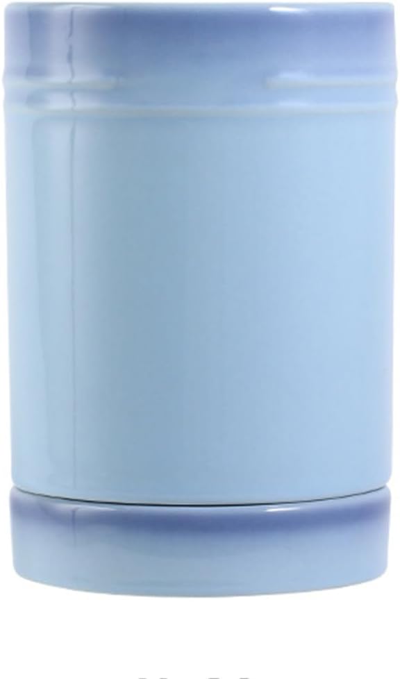 Utensil Holder,Ceramic Utensil Crock with Cooking Tool Organizer Crock for Spoons, Spatulas, Tongs for Kitchen Decor ousewarming Gift,Blue