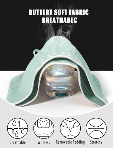 Girls Sports Bras, Breathable Adjustable Training Bras, Padded Everyday Bra Bralette,Crop Cami Tank Top (6-14)2