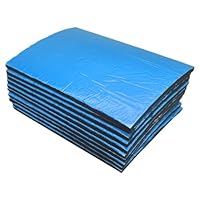 12 Pcs Car Sound Insulation Mat 250 X 180 X 5mm Self Adhesive Butyl Aluminium Butyl Noise Protection