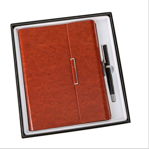 HJHJ Cuadernos Paquete de Regalo Notebook, se Incluye la Firma de la Pluma/Caja de Regalo/Bolso/Notebook Hardcover Revistas Premium Papel Grueso Diario, 5.5