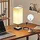 Toipwen Nachttischlampe Touch Dimmbar mit USB-Ladefunktion, Moderne Tischlampe mit 3 Farbtemperaturen (Warmweiß/Kaltweiß/Tageslicht), 6W E27 Birnen für Schlafzimmer, Wohnzimmer, Büro, Lernzimmer