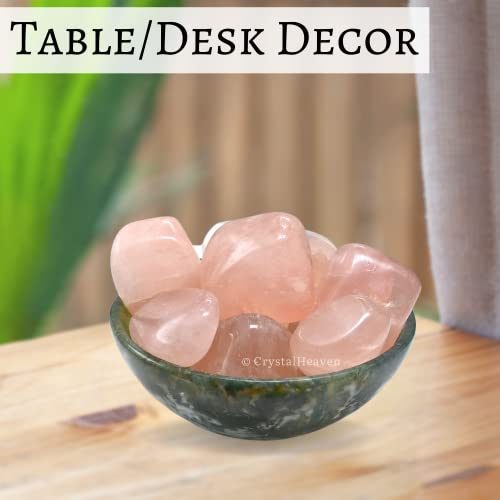 Image of Certified Star Rose Quartz Crystal Healing Tumbled Stone, Natural Polished Crystals for DIY Crafts, Manifestation, Meditation, Pooja Feng Shui and Reiki Healing (30 Grams)
