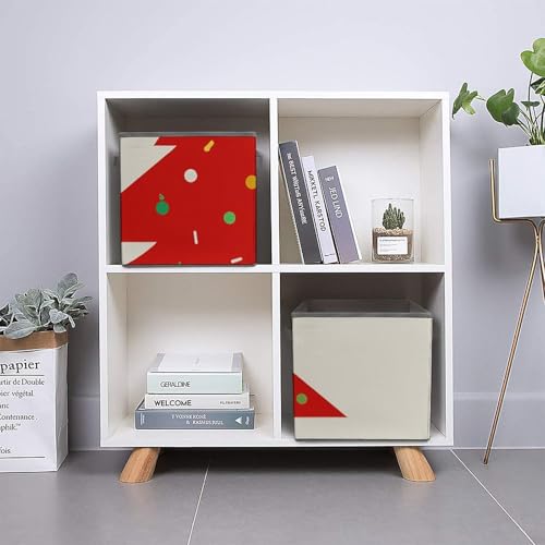 Organisateur de placard rouge pliable pour vêtements encombrants