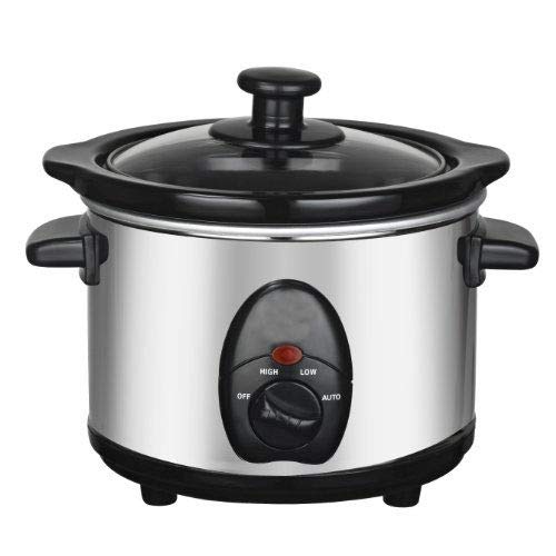 Stainless Steel Slow Cooker (Silver, 1.5L)
