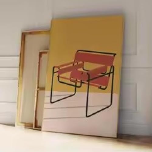 Tableau de plage abstrait affiche moderne coucher de soleil salon 50x70