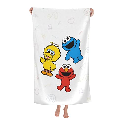 セサミストリート アニメ バスタオル 大判 吸水 フェイスタオル 速乾 抗菌 防臭 ふわふわ 赤ちゃん用 家庭用 子供 人気 かわいい プレゼント 80×130cm Q121