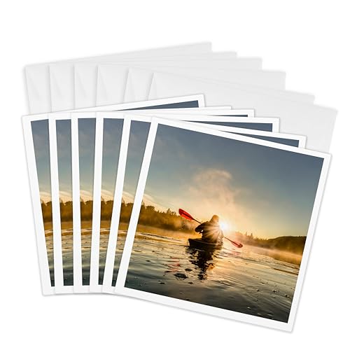 Cartes de vœux Canada paysage de brume édition artistique 15cm pour collection