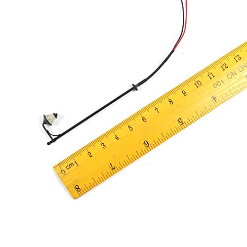 HIUHIU 10pcs Modelleisenbahn LED-Straßenleuchte HO Skala 6cm 12V neu LYM10 Modell im Freien Licht Garten-Licht LED – Bild 5