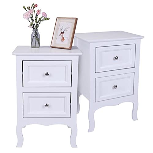 Table de chevet scandinave blanche pour optimiser le rangement des studios - 4